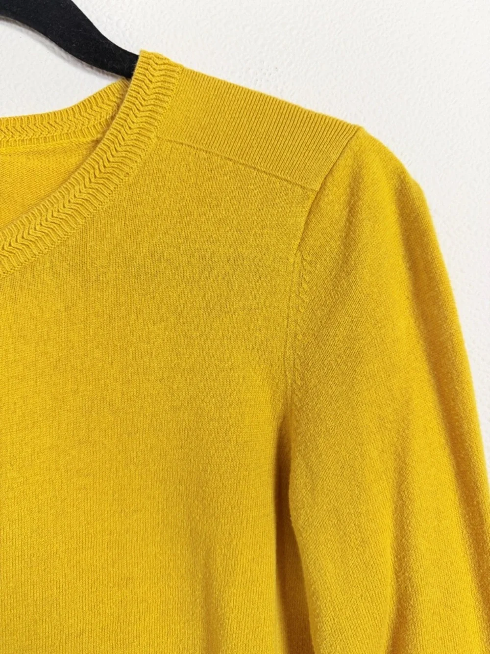 Banana Republic Mustard Cardigan Size Small Cashmere Blend Button Front - Picture 5 of 16